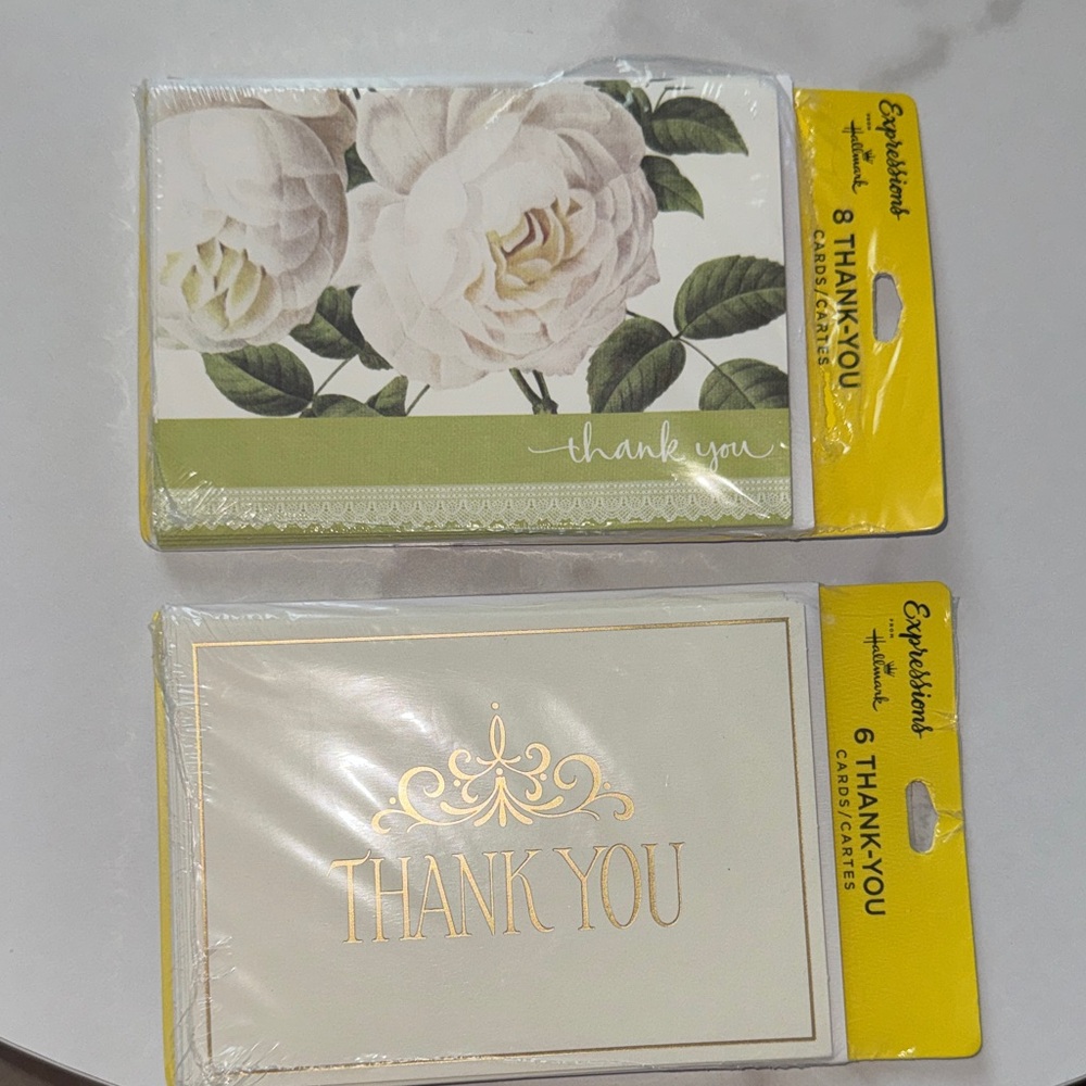 Expressions Thank You Cards - Green and Gold